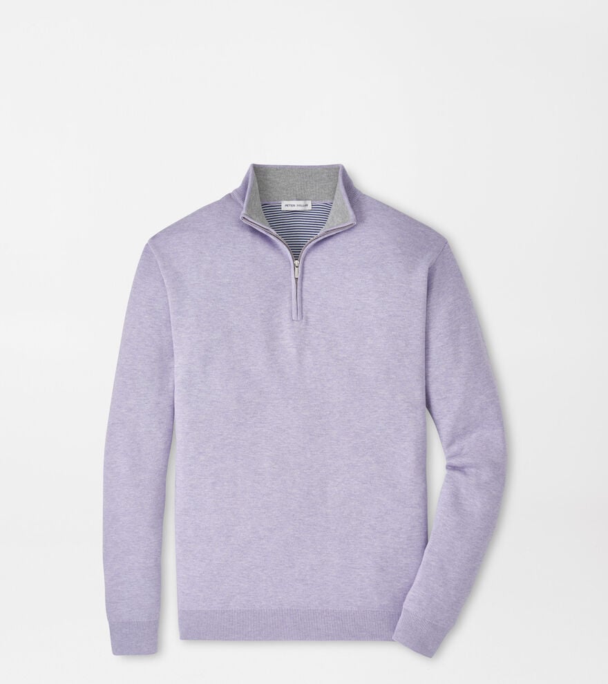 Coolspun Lite Cotton Quarter-Zip Sweater image number 1