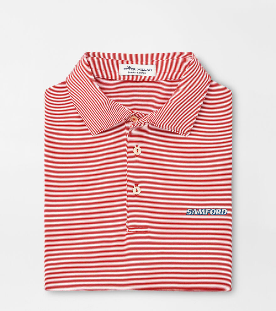 Samford Jubilee Stripe Performance Polo image number 1