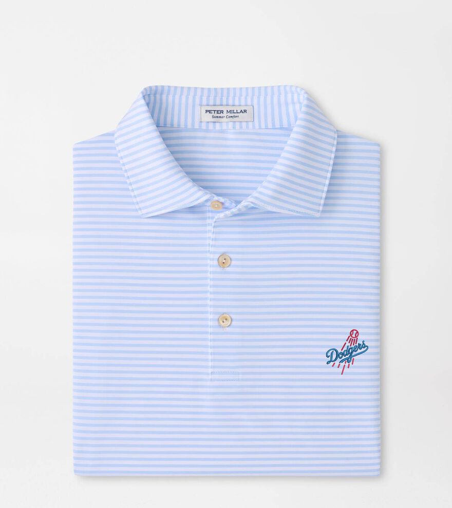 Cooperstown Los Angeles Dodgers Tiebreaker Performance Jersey Stripe Polo