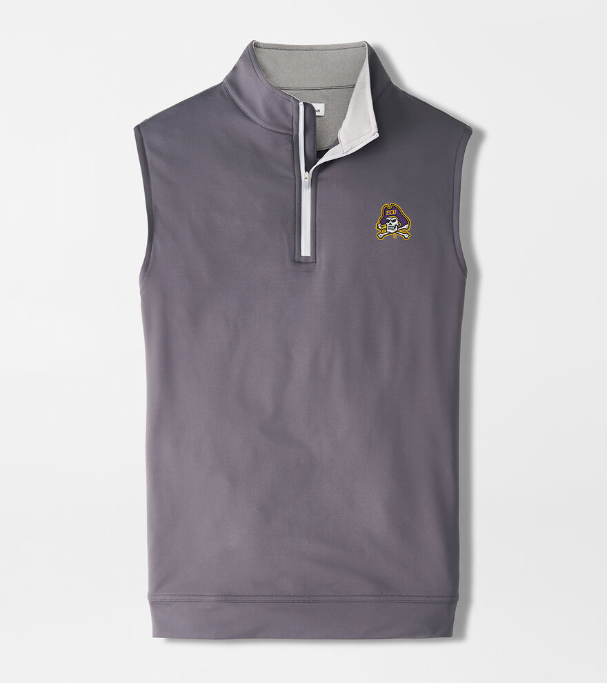 East Carolina Galway Stretch Loop Terry Quarter-Zip Vest image number 1
