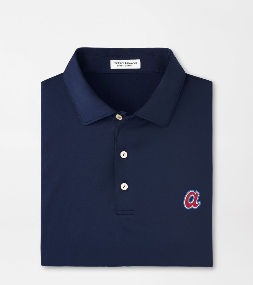 Cooperstown Atlanta Braves Solid Performance Jersey Polo