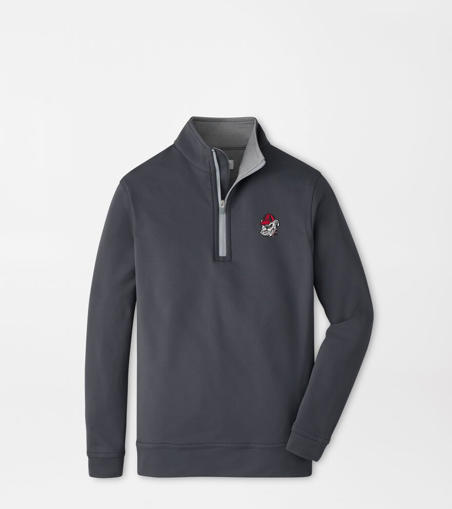 Georgia Bulldog Perth Youth Performance Quarter-Zip image number 1