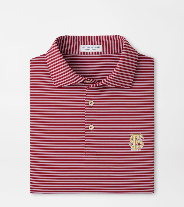 Florida State Tiebreaker Performance Jersey Stripe Polo