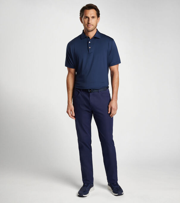 Solid Performance Jersey Polo (Sean Self Collar)