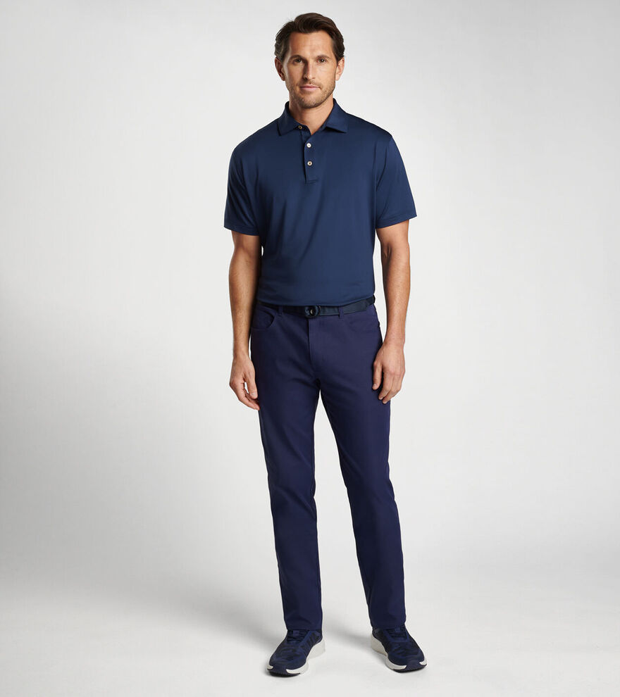 Solid Performance Jersey Polo (Sean Self Collar) image number 2
