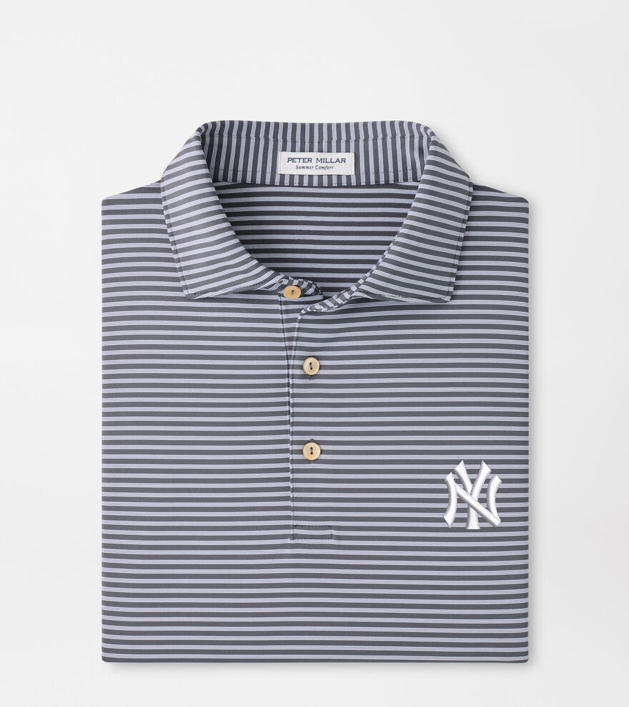 New York Yankees Tiebreaker Performance Jersey Stripe Polo image number 1