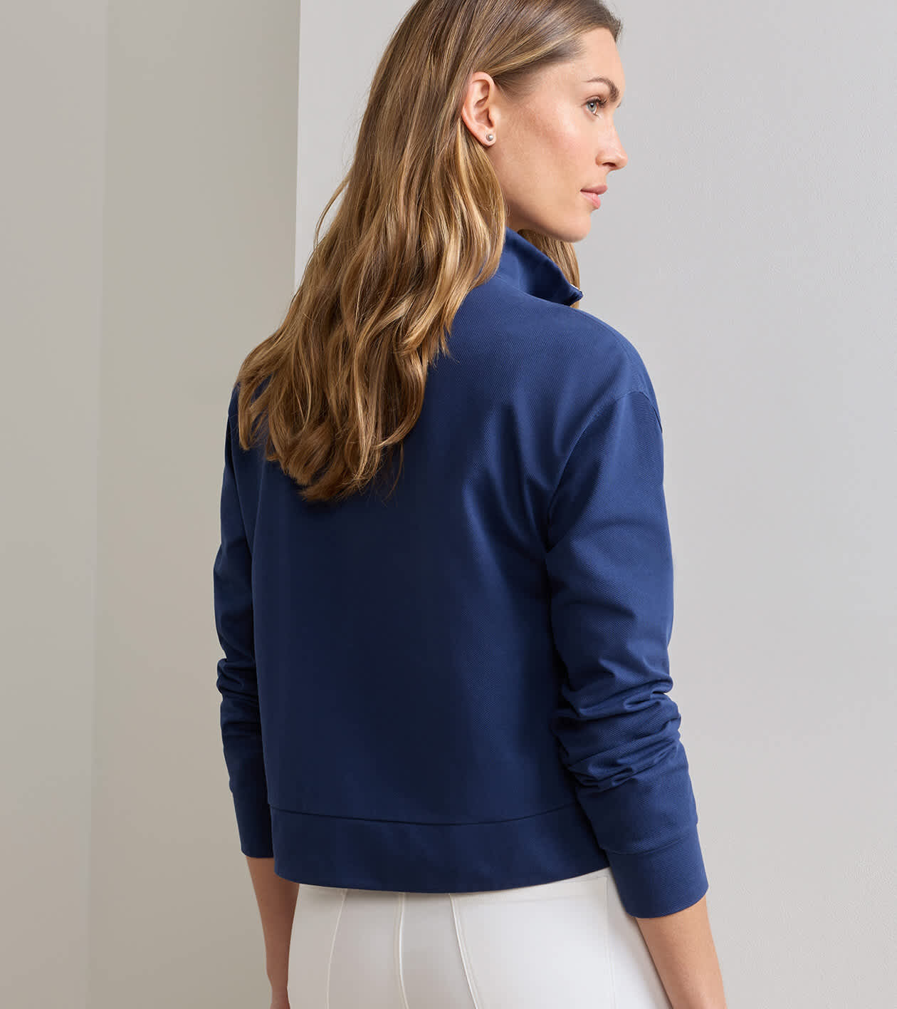 Coolspun Lite Cotton Quarter-Zip Pullover | Women's Tops | Peter
