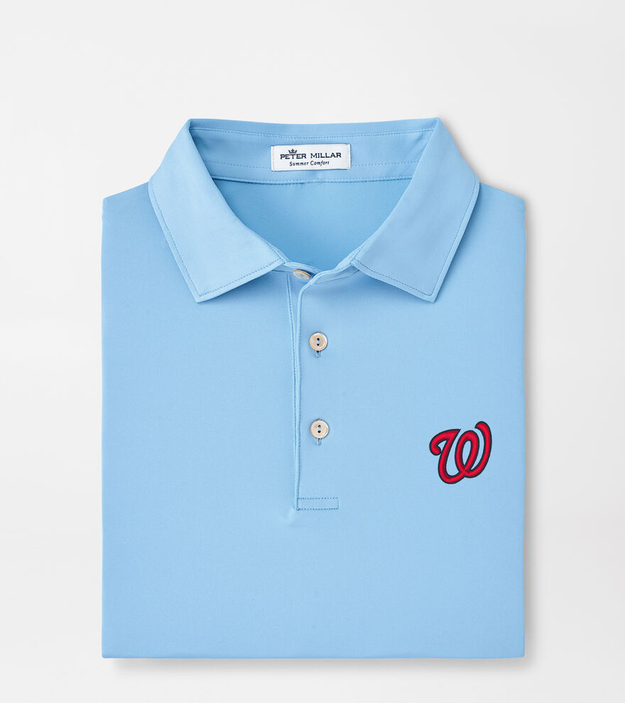 Washington Nationals Solid Performance Jersey Polo image number 1
