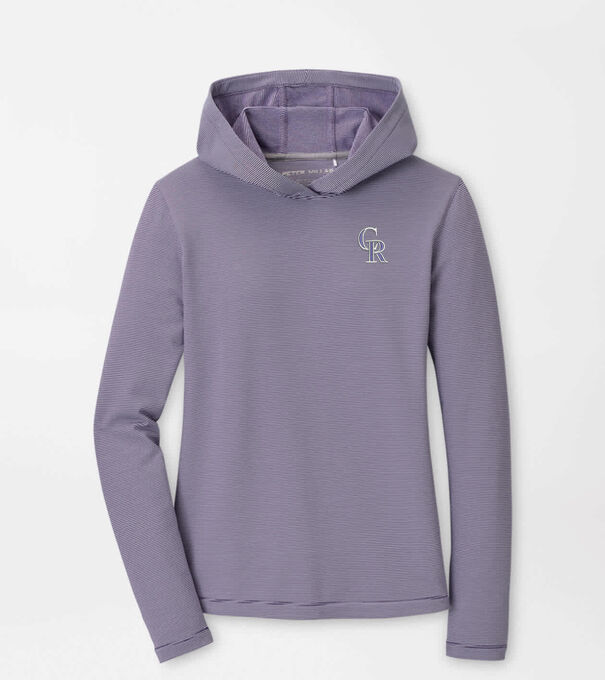 Colorado Rockies Women's Pine Sugar Stripe Performance Hoodie