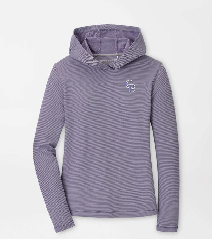 Colorado Rockies Women's Pine Sugar Stripe Performance Hoodie