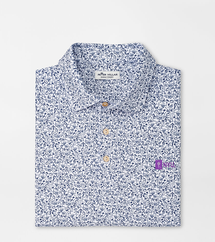 NYU Game Day Performance Jersey Polo image number 1