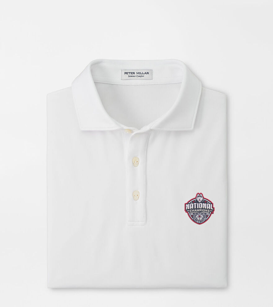 UConn National Champion Solid Performance Jersey Polo image number 1
