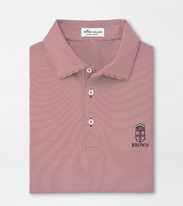 Brown University Jubilee Stripe Performance Polo