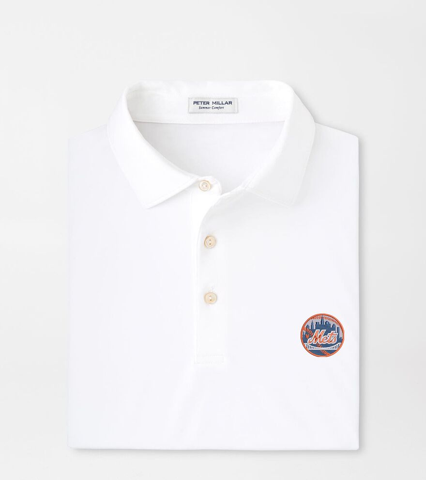 Cooperstown New York Mets Solid Performance Jersey Polo