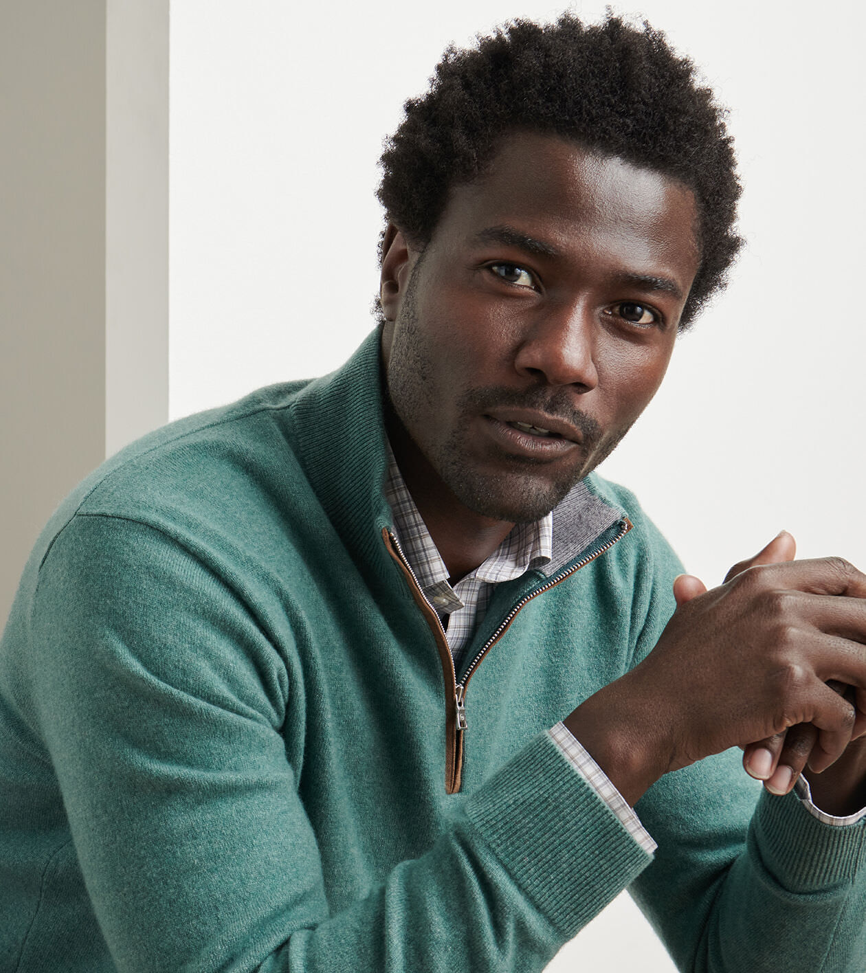 Artisan Crafted Cashmere Flex Quarter-Zip | Men's Sweaters | Peter