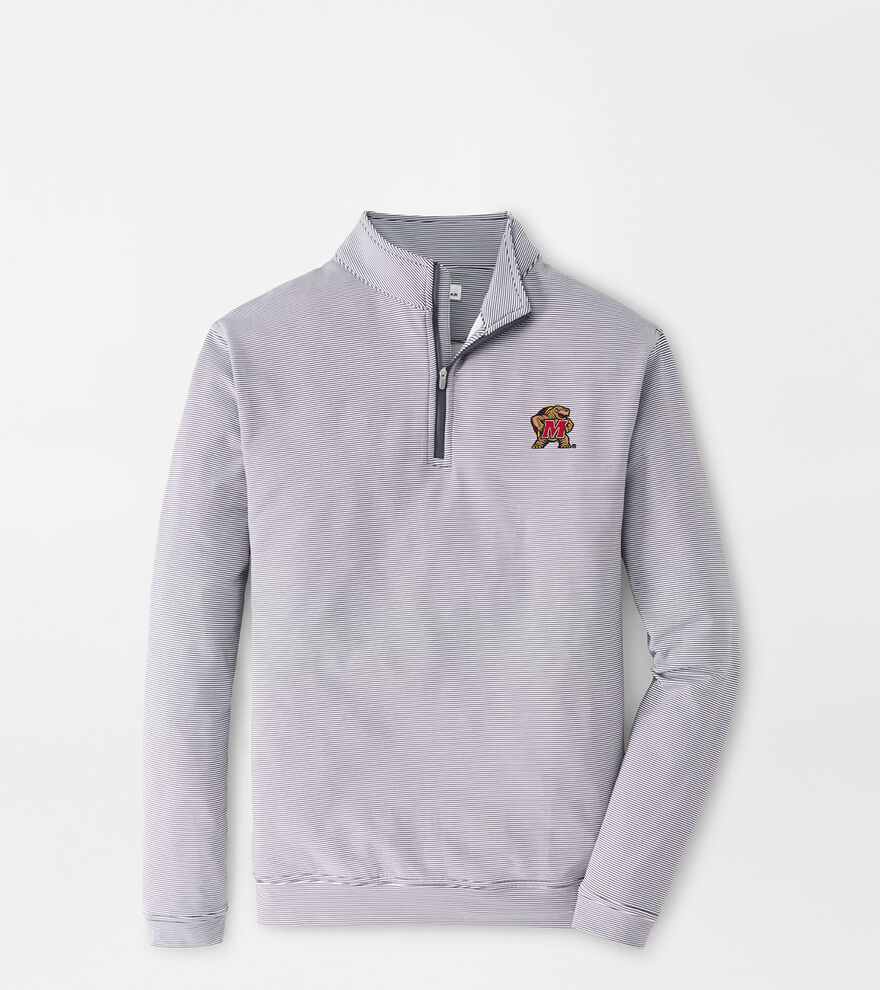 Maryland Terrapins Perth Mini-Stripe Performance Pullover image number 2