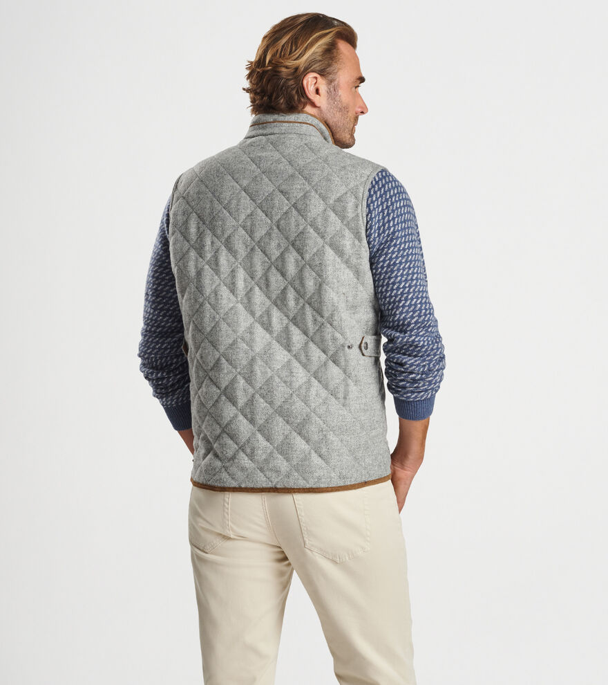 Essex Quilted Wool Travel Vest Men's Vests Peter Millar