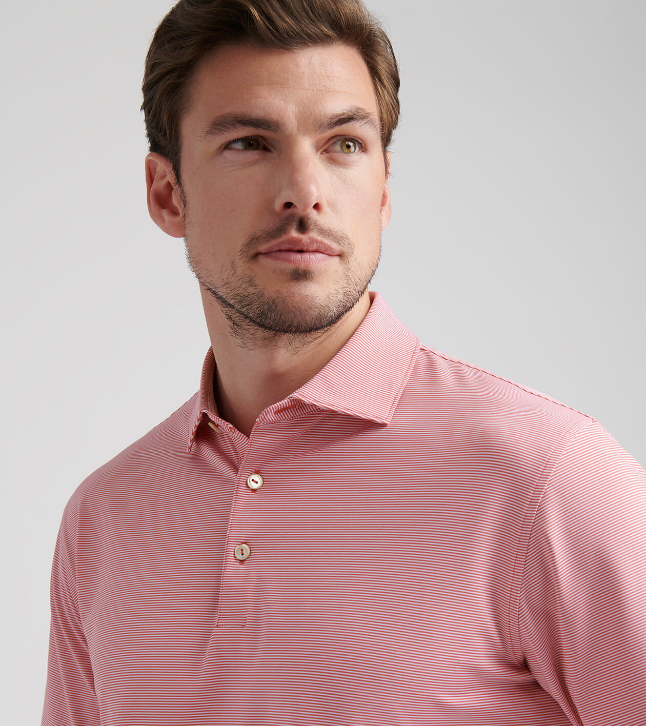 PETER MILLAR ポロシャツ Lサイズ Jubilee Stripe Men's Performance Golf Polo Shirt | PGA TOUR