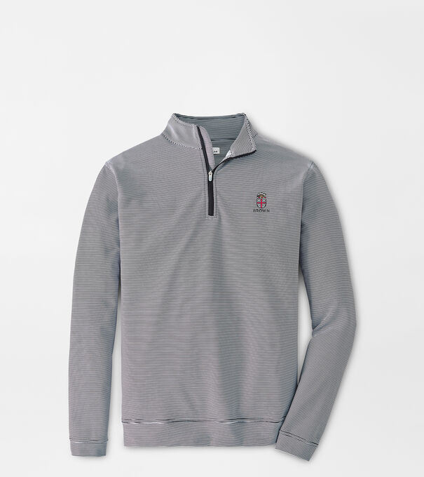 Brown University Perth Sugar Stripe Performance Quarter-Zip