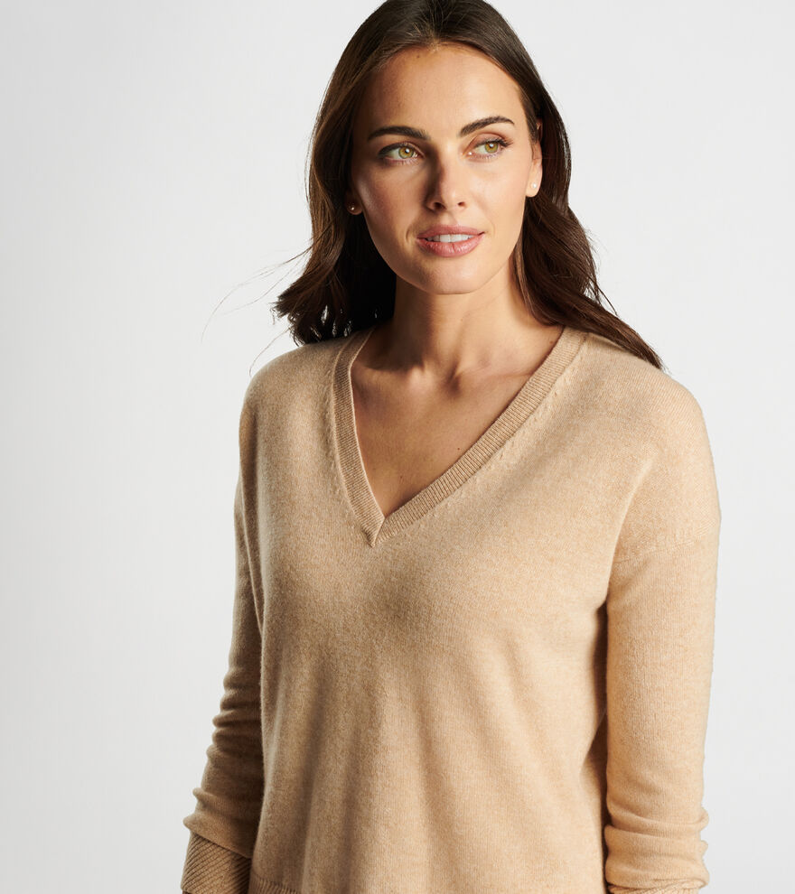 Artisan Crafted Cashmere V-Neck Sweater | Women's Tops | Peter Millar