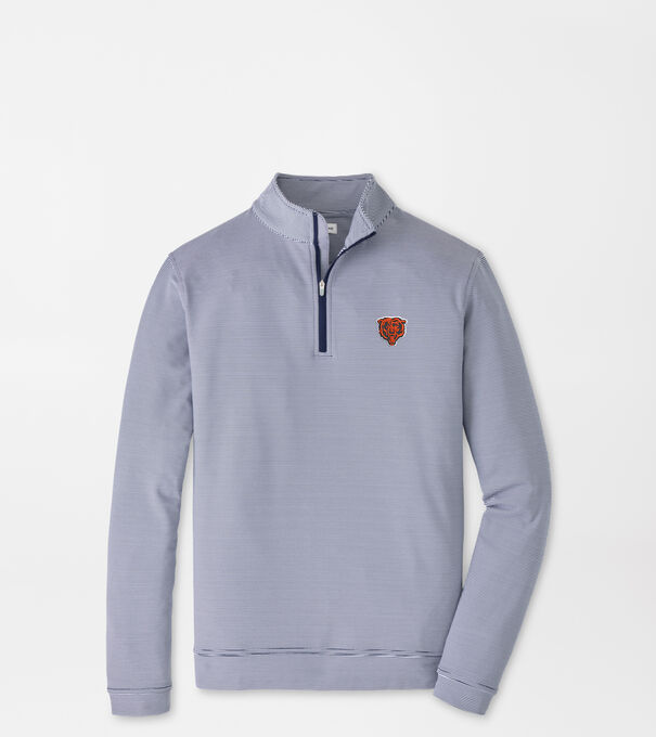 Chicago Bears Perth Sugar Stripe Performance Quarter-Zip