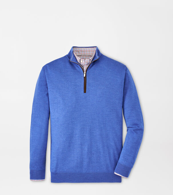 Autumn Crest Suede Trim Quarter-Zip