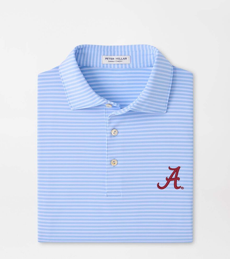Alabama Tiebreaker Performance Jersey Stripe Polo