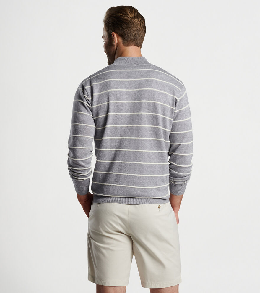 Eastham Striped Quarter-Zip Sweater image number 3