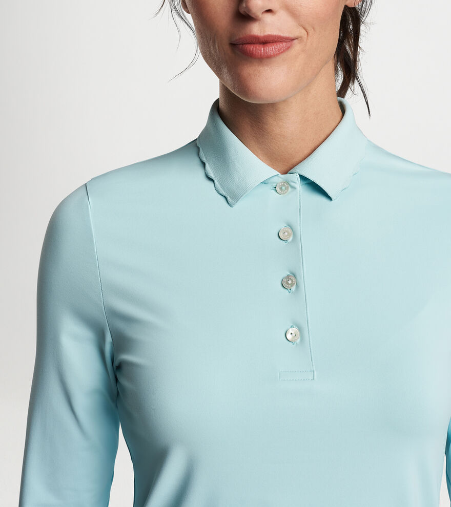 Opal Long-Sleeve Stretch Jersey Polo image number 6