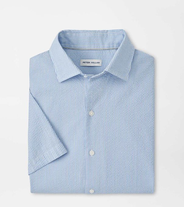 Coastal Stripe Cotton Lyocell Sport Shirt