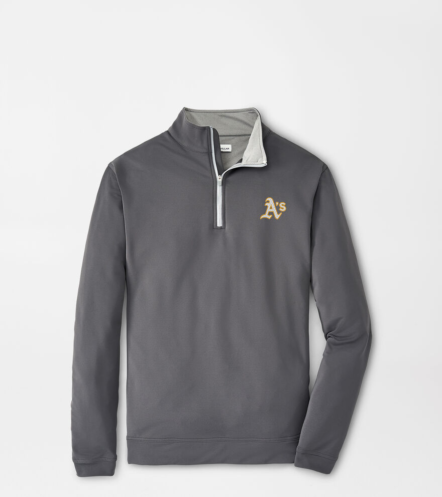 Oakland A's Perth Performance Quarter-Zip image number 1