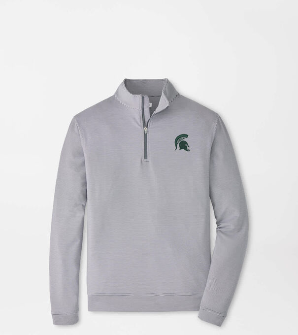 Michigan State Spartans Perth Sugar Stripe Performance Quarter-Zip