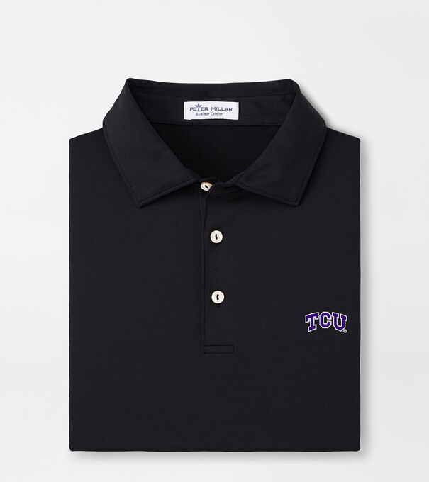 TCU Solid Performance Jersey Polo (Sean Self Collar)