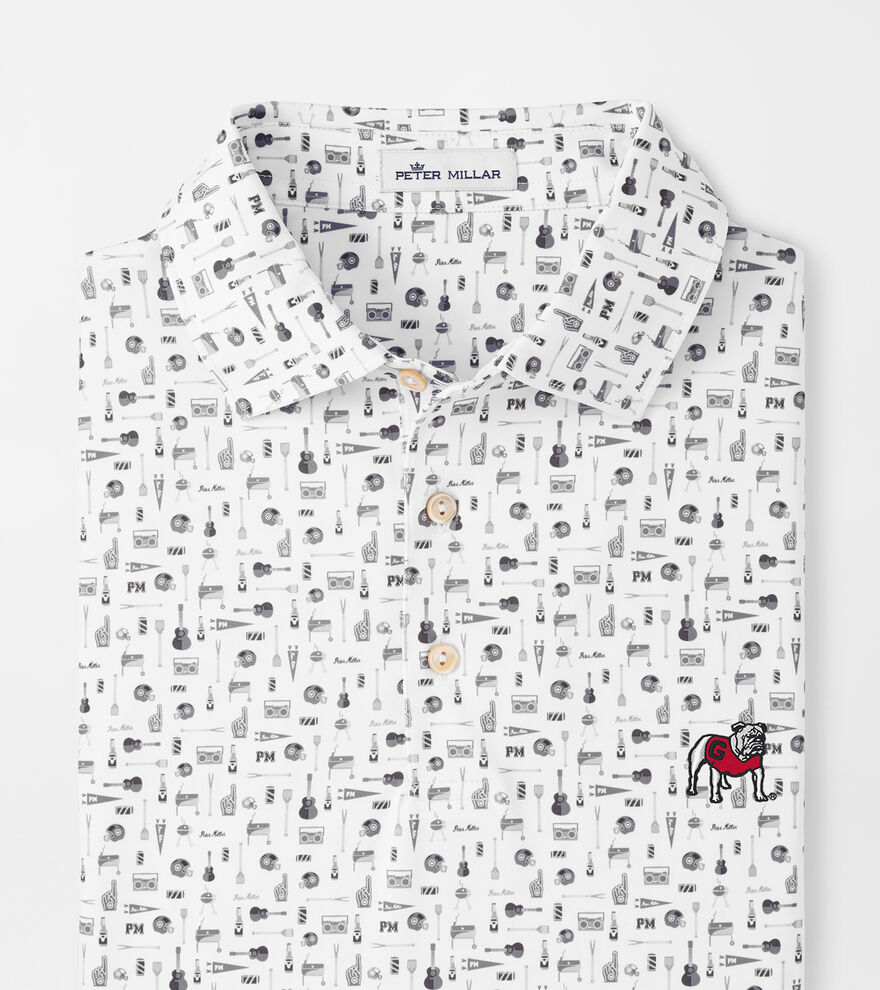 Georgia Standing Bulldog Landmark Tailgate Performance Polo (Ready To ...