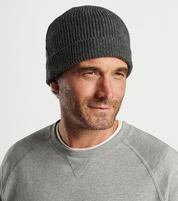 Cashmere Rib Beanie