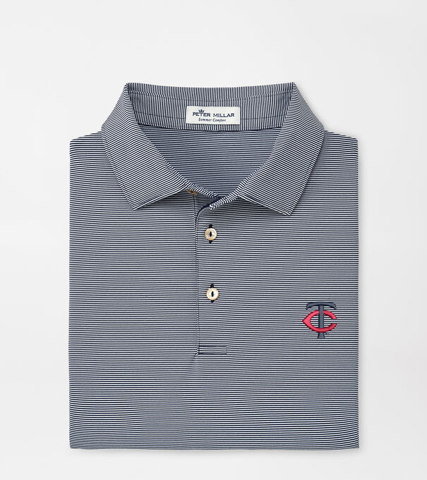 Minnesota Twins Jubilee Stripe Performance Polo