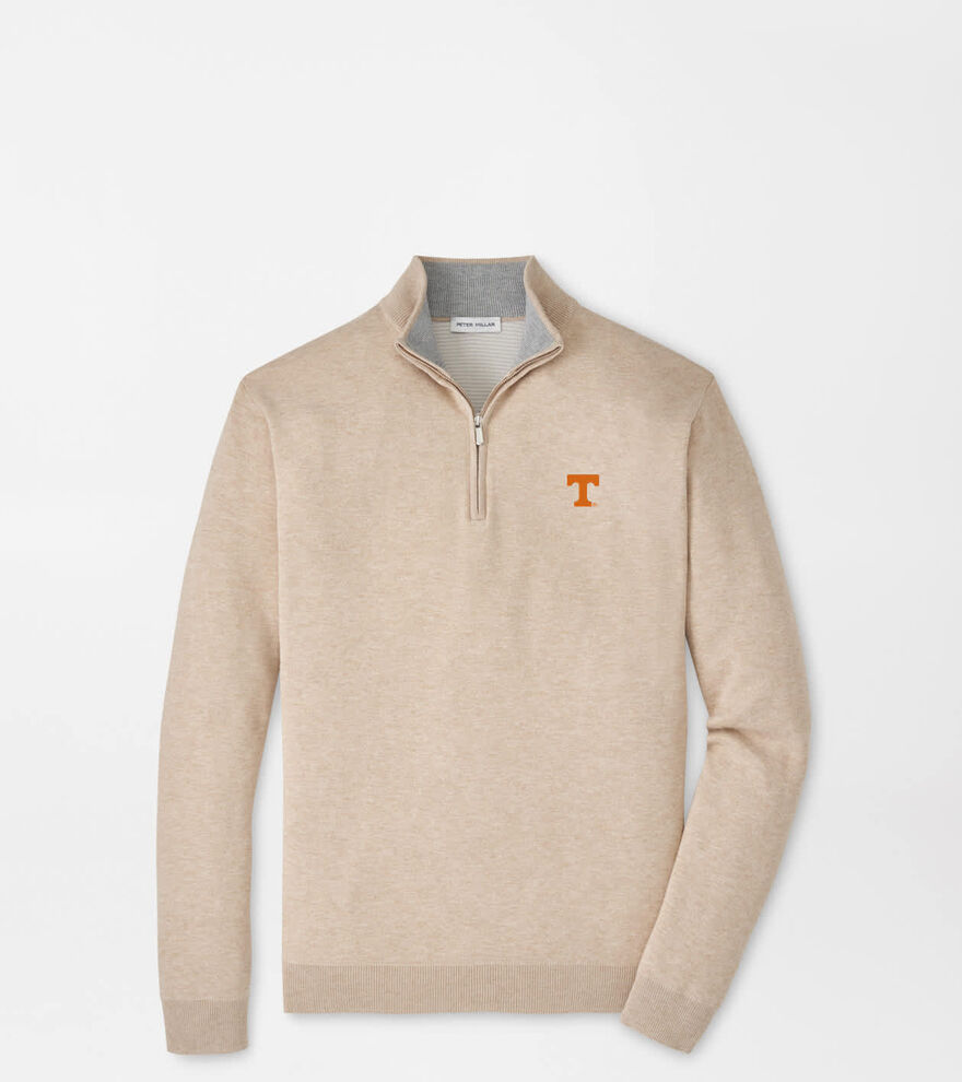 Tennessee Coolspun Lite Cotton Quarter-Zip Sweater image number 1