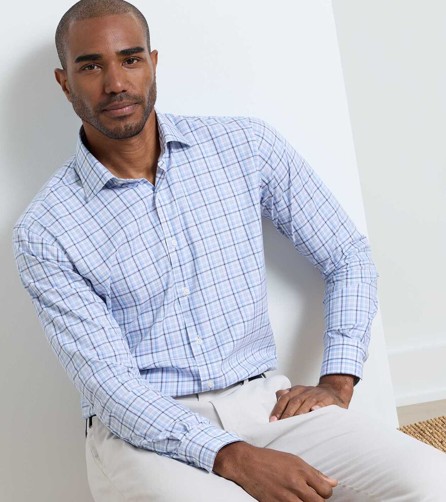 Simon Crown Lite Cotton-Stretch Sport Shirt image number 2