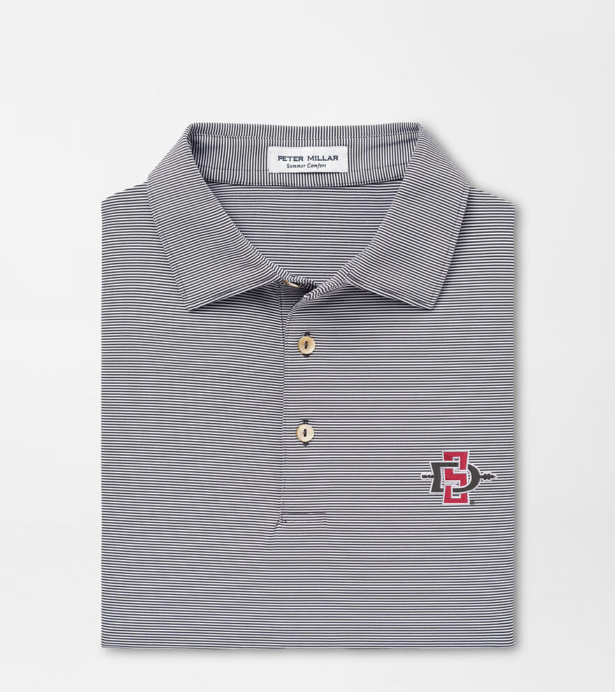 San Diego State Jubilee Stripe Performance Polo image number 1