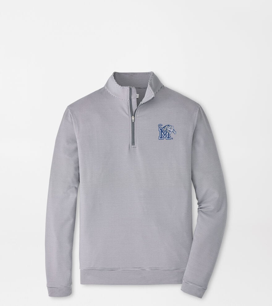 Memphis Perth Sugar Stripe Performance Quarter-Zip image number 1