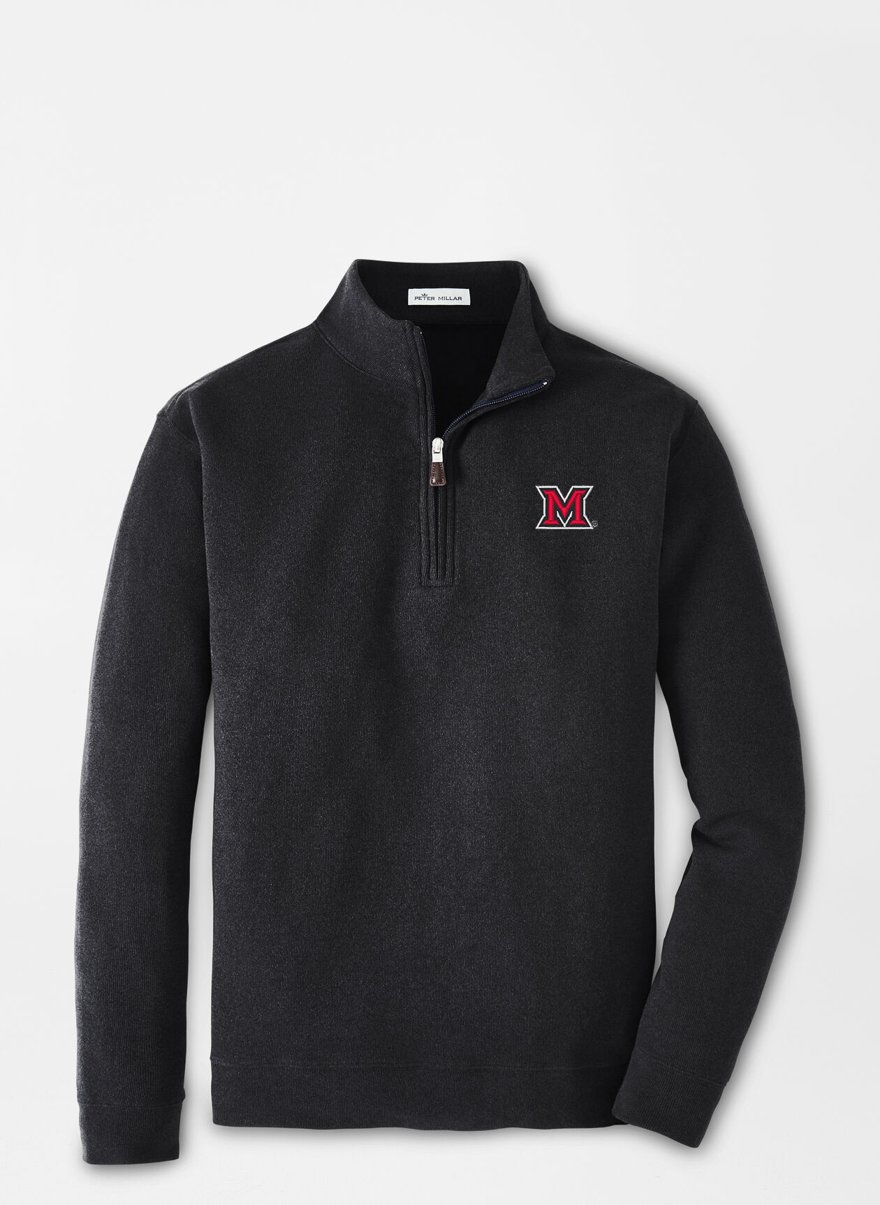 Miami of Ohio Arnie Fleece Quarter-Zip | Peter Millar