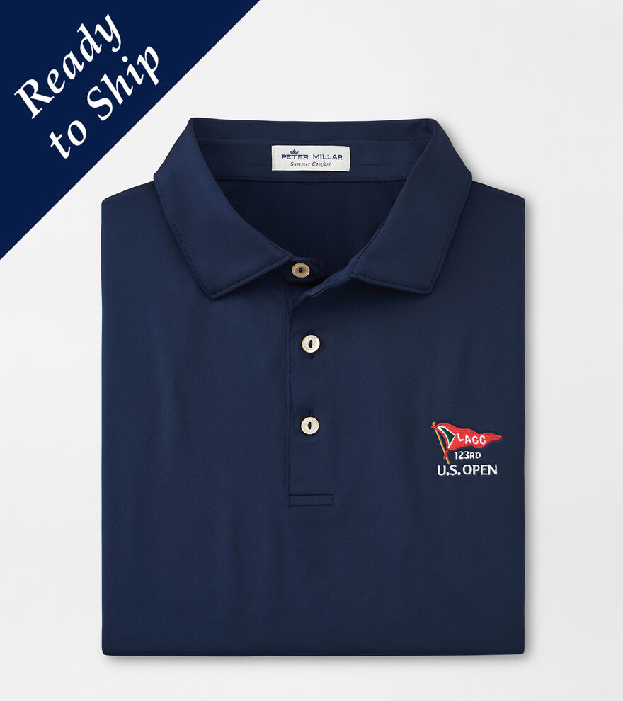 123rd U.S. Open Solid Performance Jersey Polo image number 1