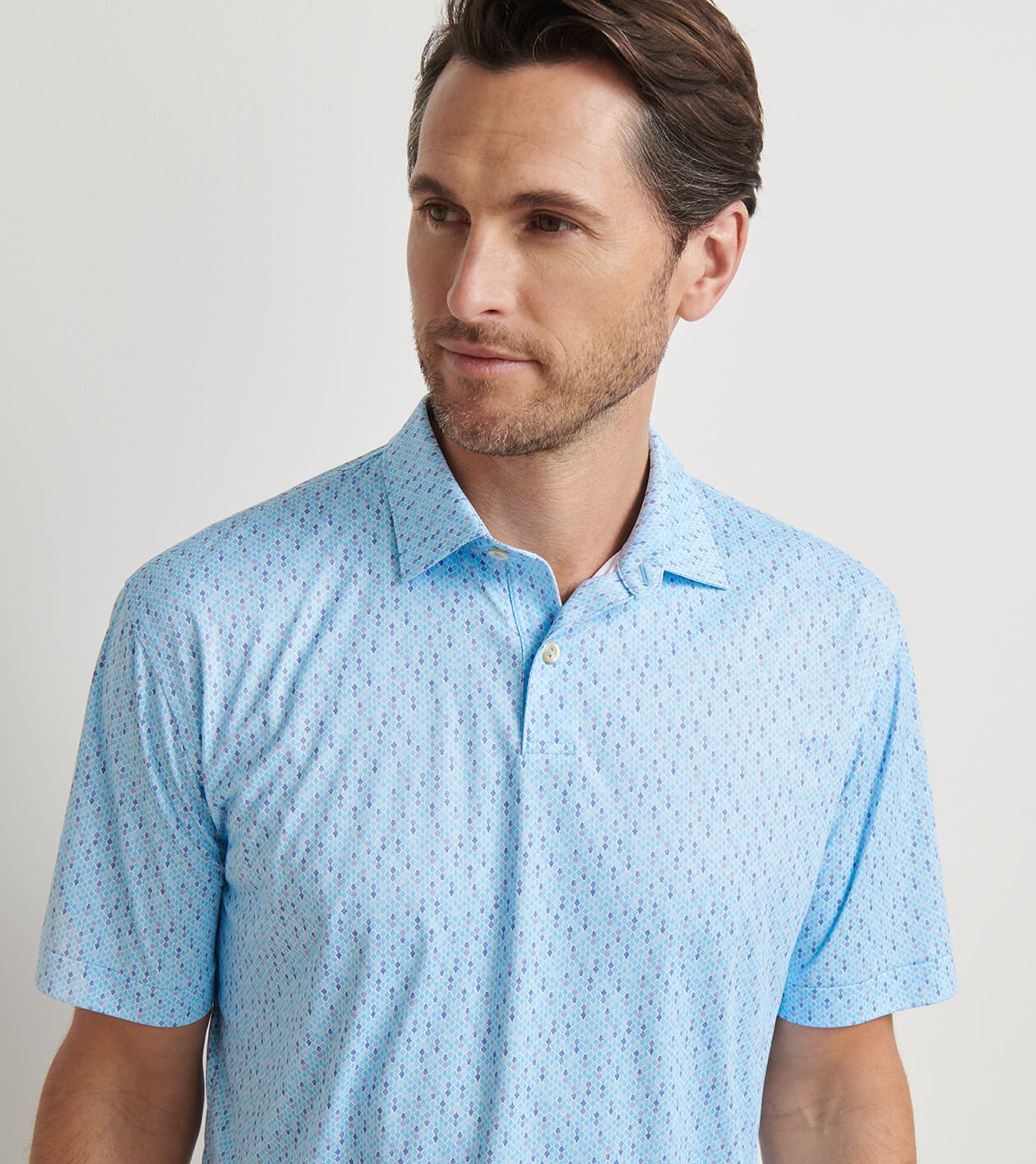 Featherweight Pineapple Mosaic Performance Polo | Men's