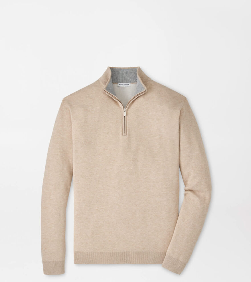 Coolspun Lite Cotton Quarter-Zip Sweater image number 1