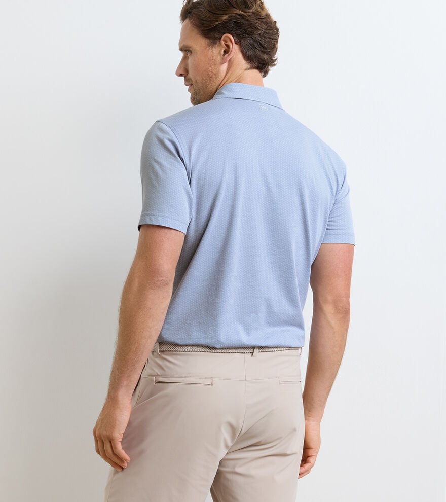 Albatross Diamond Cotton-Blend Piqu&eacute; Polo image number 3