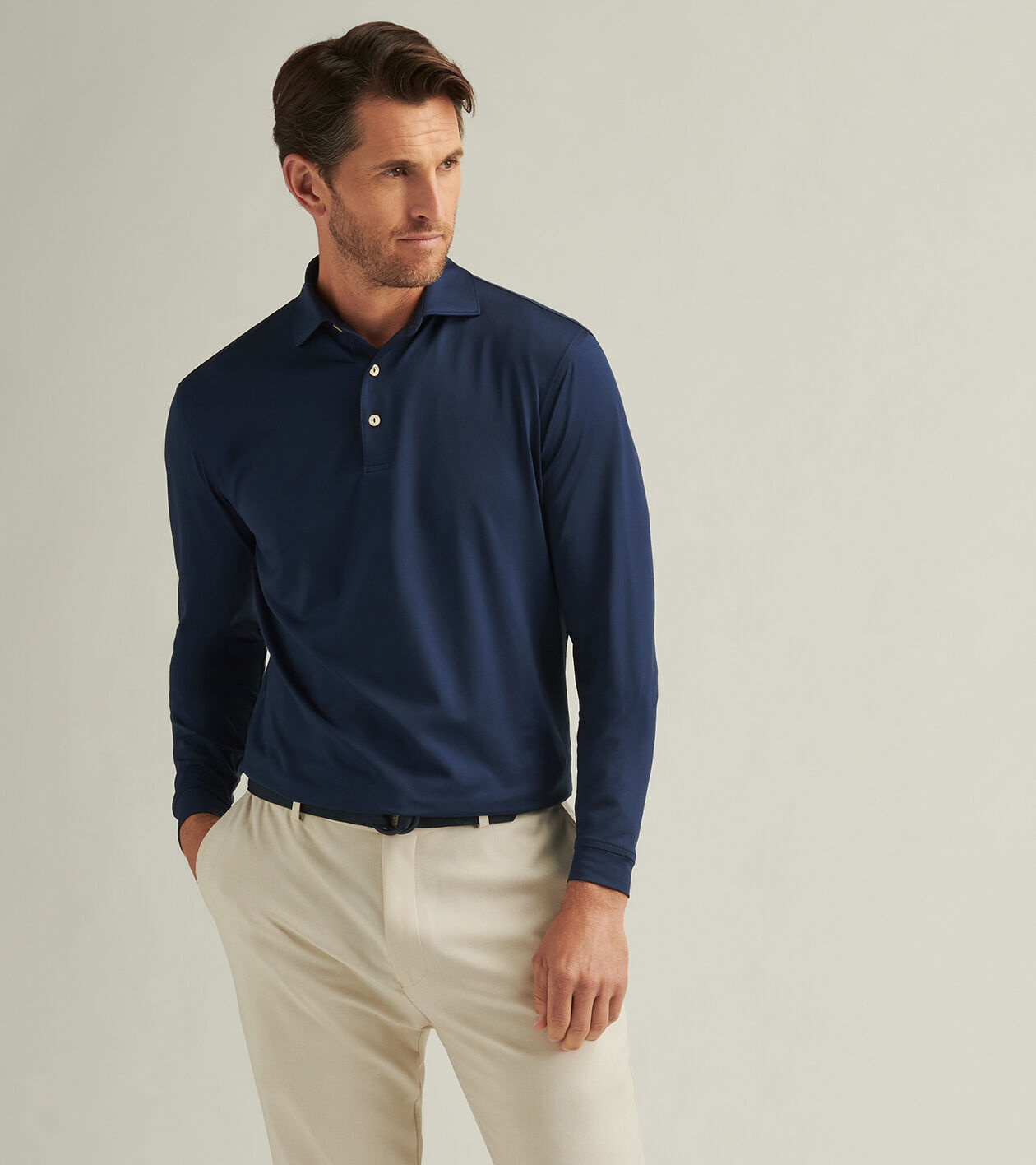 Formal long 2025 sleeve polo