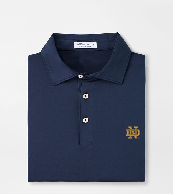 Notre Dame Solid Performance Jersey Polo
