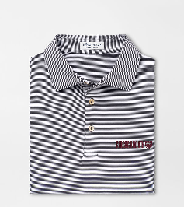 University of Chicago Jubilee Stripe Performance Polo