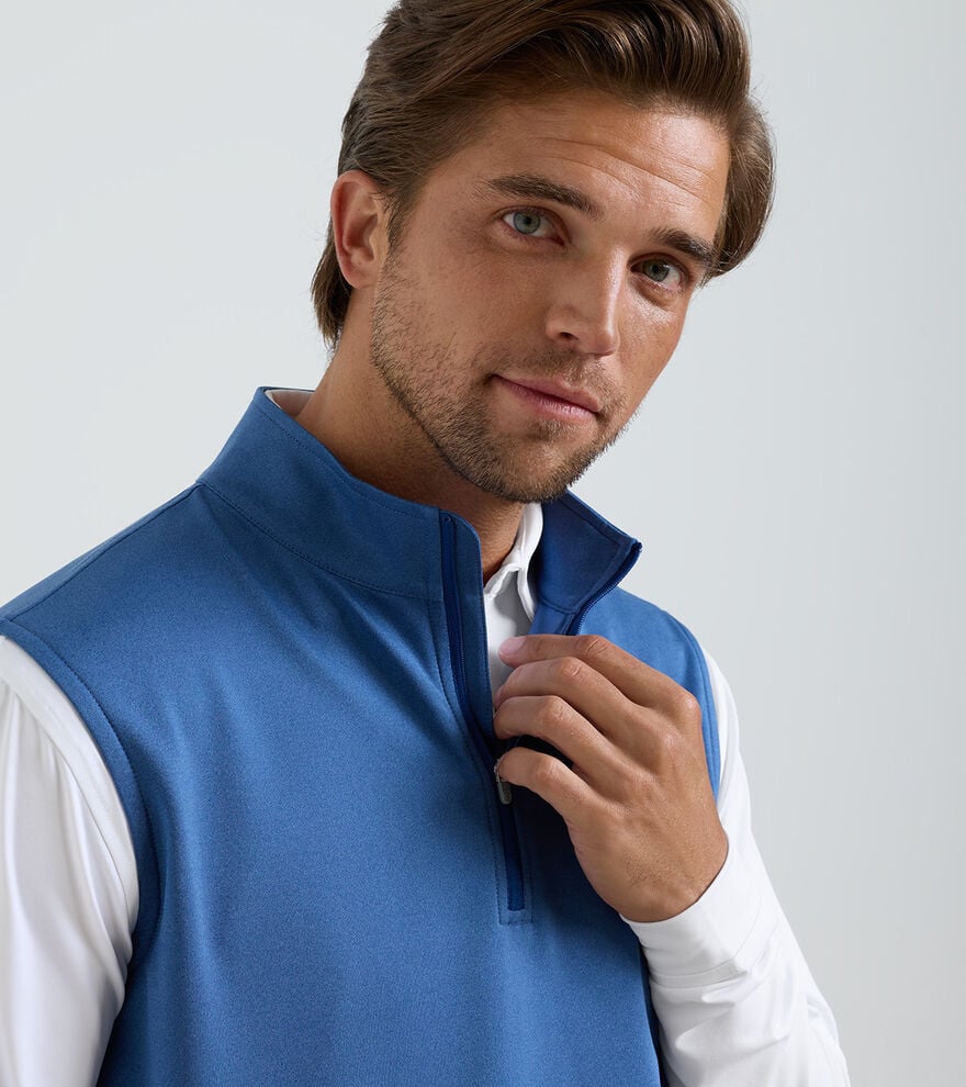 Galway M&eacute;lange Performance Quarter-Zip Vest image number 5