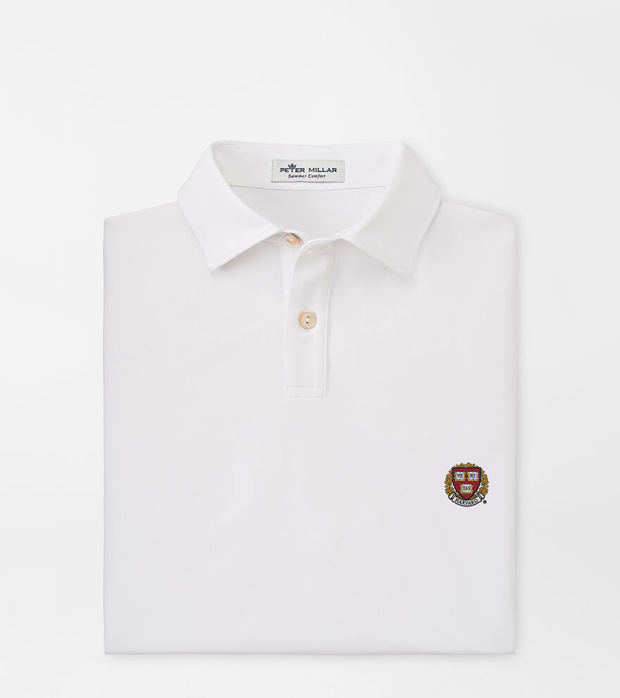 Harvard Youth Solid Performance Jersey Polo image number 1